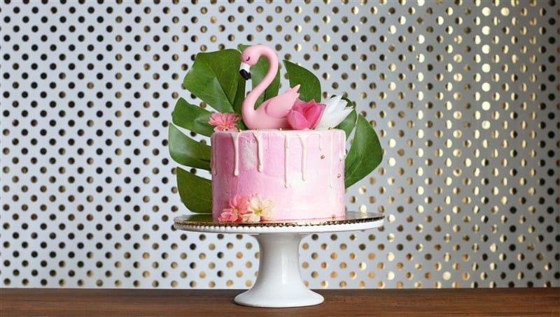 Flamingo Design Cake - JUNANDUS